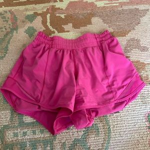 Pink Hotty Hot Lululemon shorts